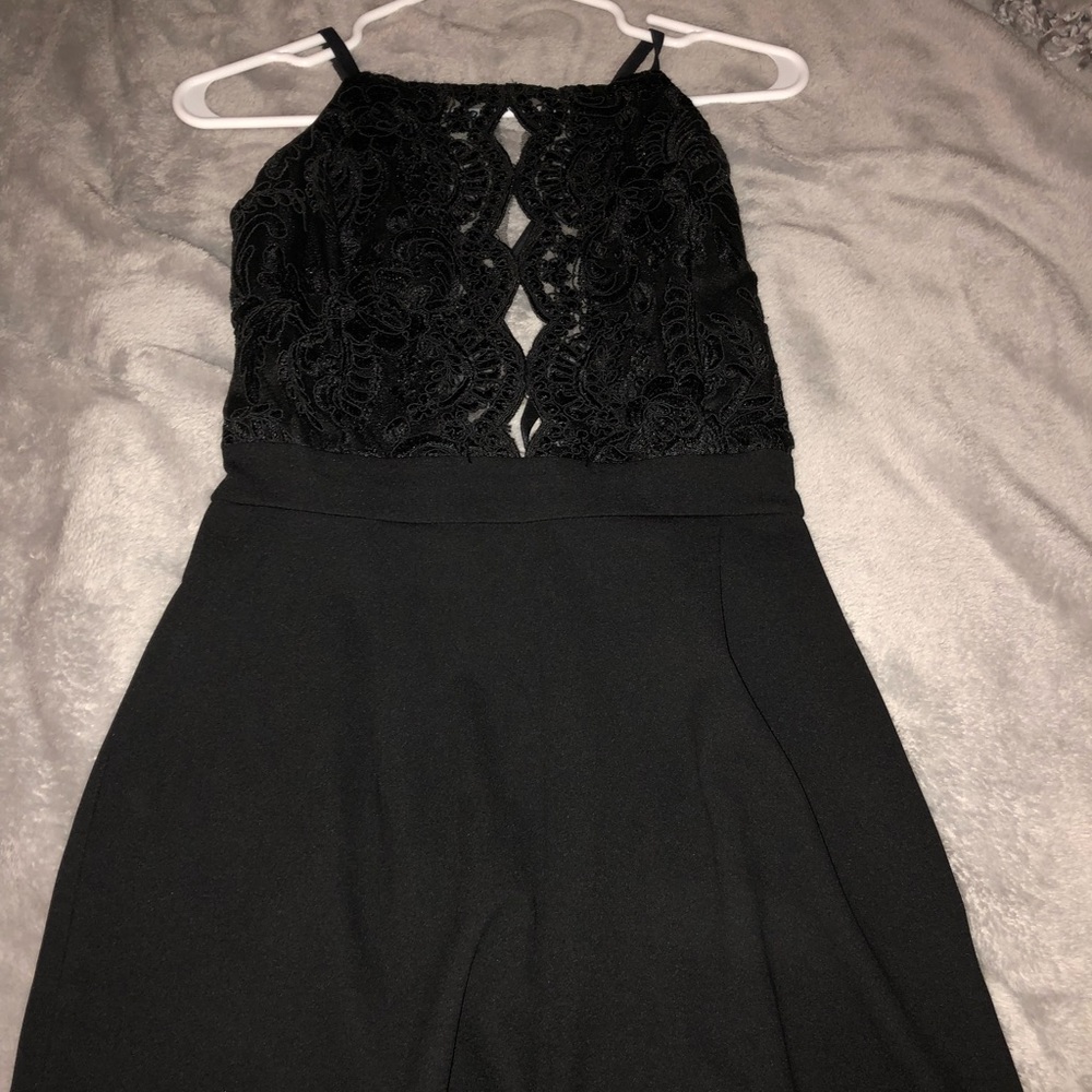 Black and Lace Romper